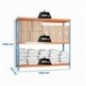 SIMONFORTE 1807-3 CHIPBOARD AZUL/NARANJA/MADER