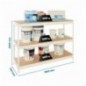 SIMONFORTE 1807-3 CHIPBOARD BLANCO/MADERA