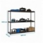 SIMONFORTE 1807-3 METAL ANTRACITA/GALVA