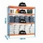 SIMONFORTE 1807-4 CHIPBOARD AZUL/NARANJA/MADER