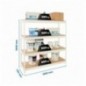 SIMONFORTE 1807-4 CHIPBOARD BLANCO/MADERA