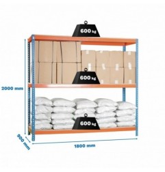 SIMONFORTE 1809-3 CHIPBOARD AZUL/NARANJA/MADER