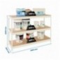 SIMONFORTE 1809-3 CHIPBOARD BLANCO/MADERA
