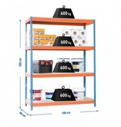 SIMONFORTE 1809-4 CHIPBOARD AZUL/NARANJA/MADER