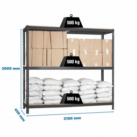 SIMONFORTE 2104-3 CHIPBOARD ANTRACITA/MADERA