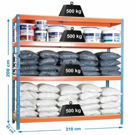 SIMONFORTE 2104-4 CHIPBOARD AZUL/NARANJA/MADER