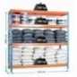 SIMONFORTE 2104-4 CHIPBOARD AZUL/NARANJA/MADER