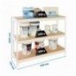 SIMONFORTE 2107-3 CHIPBOARD BLANCO/MADERA
