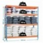 SIMONFORTE 2109-4 CHIPBOARD AZUL/NARANJA/MADER