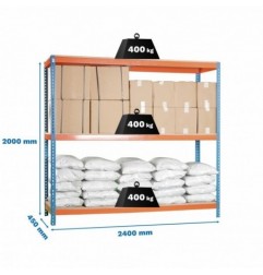 SIMONFORTE 2404-3 CHIPBOARD AZUL/NARANJA/MADER