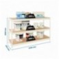 SIMONFORTE 2404-3 CHIPBOARD BLANCO/MADERA