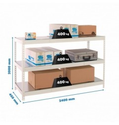 SIMONFORTE 2404-3 METAL BLANCO/GALVA