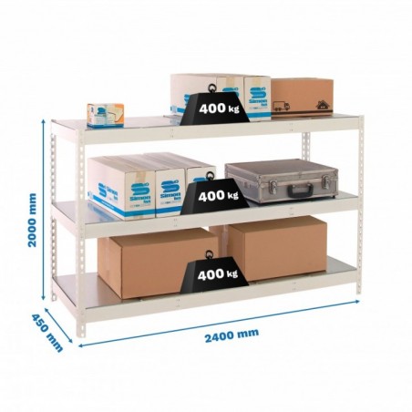 SIMONFORTE 2404-3 METAL BLANCO/GALVA