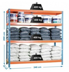 SIMONFORTE 2404-4 CHIPBOARD AZUL/NARANJA/MADER
