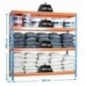 SIMONFORTE 2404-4 CHIPBOARD AZUL/NARANJA/MADER