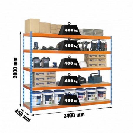 SIMONFORTE 2404-5 CHIPBOARD AZUL/NARANJA/MADER