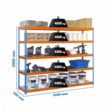 SIMONFORTE 2404-5 METAL AZUL/NARANJA/GALVA