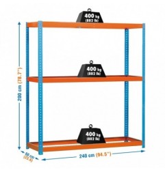 SIMONFORTE 2406-3 AZUL/NARANJA