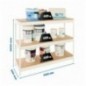 SIMONFORTE 2406-3 CHIPBOARD BLANCO/MADERA