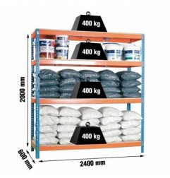SIMONFORTE 2406-4 CHIPBOARD AZUL/NARANJA/MADER