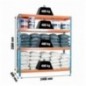 SIMONFORTE 2406-4 CHIPBOARD AZUL/NARANJA/MADER