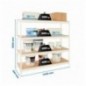 SIMONFORTE 2406-4 CHIPBOARD BLANCO/MADERA
