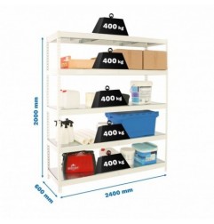 SIMONFORTE 2406-5 METAL BLANCO/GALVA