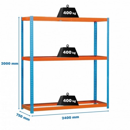SIMONFORTE 2407-3 AZUL/NARANJA