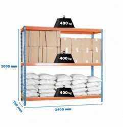 SIMONFORTE 2407-3 CHIPBOARD AZUL/NARANJA/MADER
