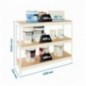 SIMONFORTE 2407-3 CHIPBOARD BLANCO/MADERA