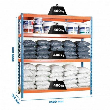 SIMONFORTE 2407-4 CHIPBOARD AZUL/NARANJA/MADER