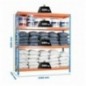 SIMONFORTE 2407-4 CHIPBOARD AZUL/NARANJA/MADER