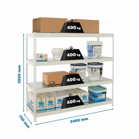 SIMONFORTE 2407-4 METAL BLANCO/GALVA