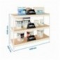 SIMONFORTE 2409-3 CHIPBOARD BLANCO/MADERA