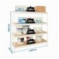 SIMONFORTE 2409-4 CHIPBOARD BLANCO/MADERA