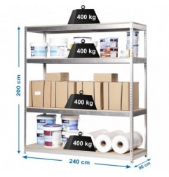 SIMONFORTE 2409-4 CHIPBOARD GALVA/MADERA