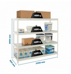 SIMONFORTE 2409-4 METAL BLANCO/GALVA