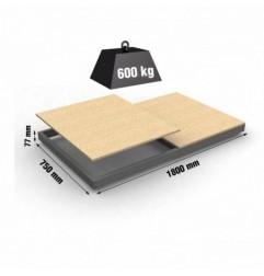 SIMONFORTE EA 1807 CHIPBOARD GRIS/MADERA