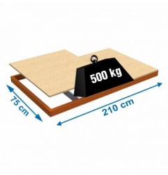 SIMONFORTE EA 2107 CHIPBOARD NARANJA/MADERA