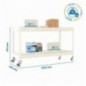 SIMONFORTE MOB. 1204-2 METAL 900 BLANCO/GALVA