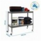 SIMONFORTE MOB. 1204-2 METAL 900 GRIS/GALVA