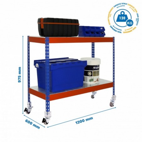 SIMONFORTE MOB. 1206-2 METAL 900 AZUL/NAR/GALV
