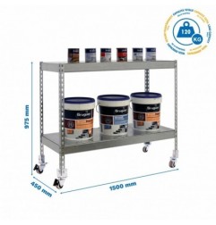 SIMONFORTE MOB. 1504-2 METAL 900 GALVA/GALVA
