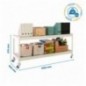 SIMONFORTE MOB. 1506-2 METAL 900 BLANCO/GALVA