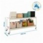 SIMONFORTE MOB. 1507-2 METAL 900 BLANCO/GALVA