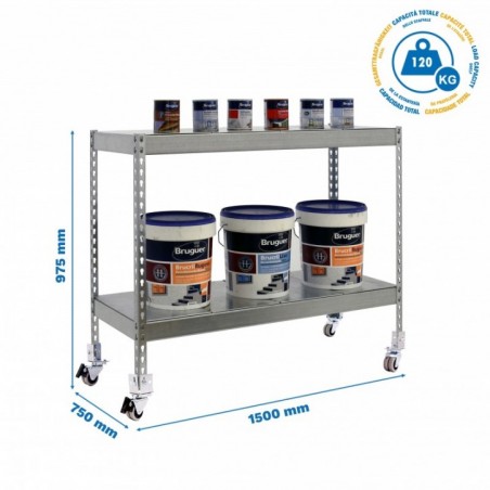 SIMONFORTE MOB. 1507-2 METAL 900 GALVA/GALVA