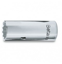 900AS-MBL 1/4 Vaso de 1/4&quot, poligonal largo, cromado