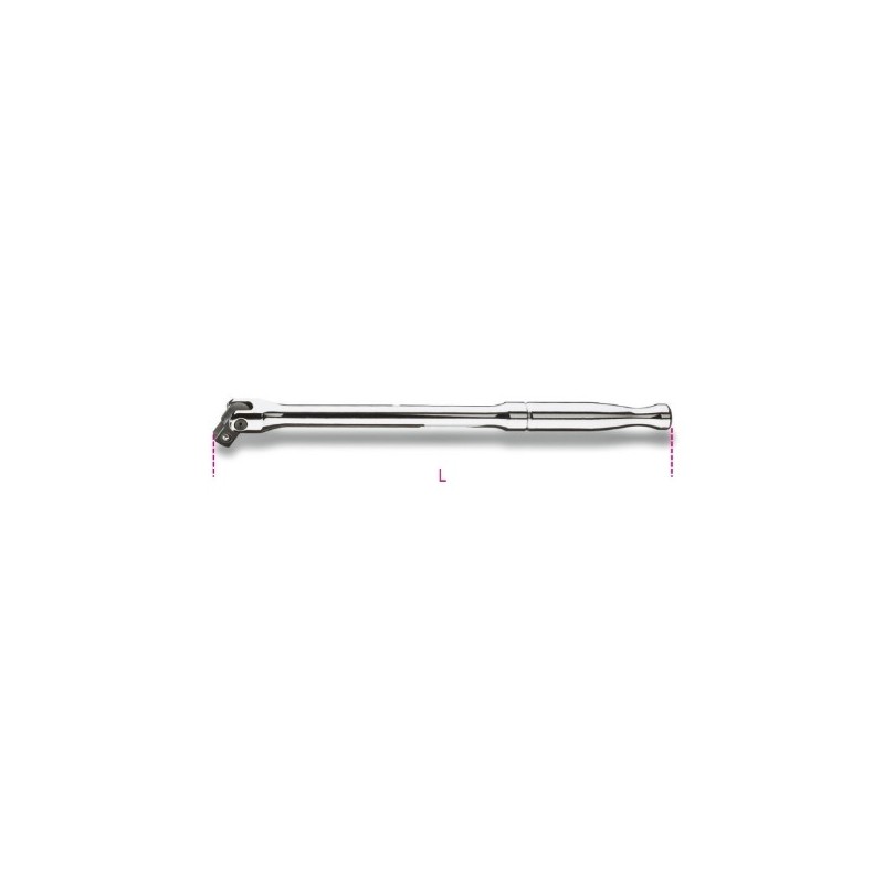900M/35 Mango articulado de 1/4&quot,, con mango de metal