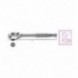 900M/55 Carraca reversible con cuadrado macho de 1/4&quot,, con mango de metal cromado
