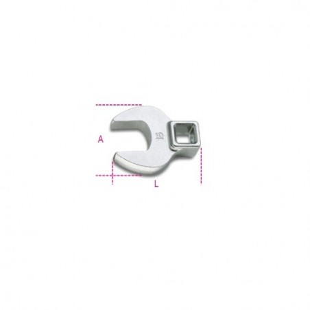 910CF 16 Llave de pata de gallo plana de 3/8&quot,